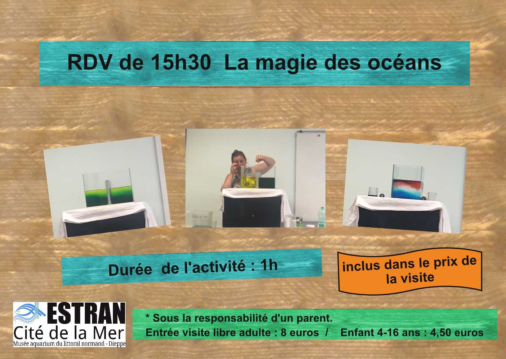 Animation de 15h30 "La magie des océans" @ ESTRAN - Cité de la Mer | Dieppe | Normandie | France