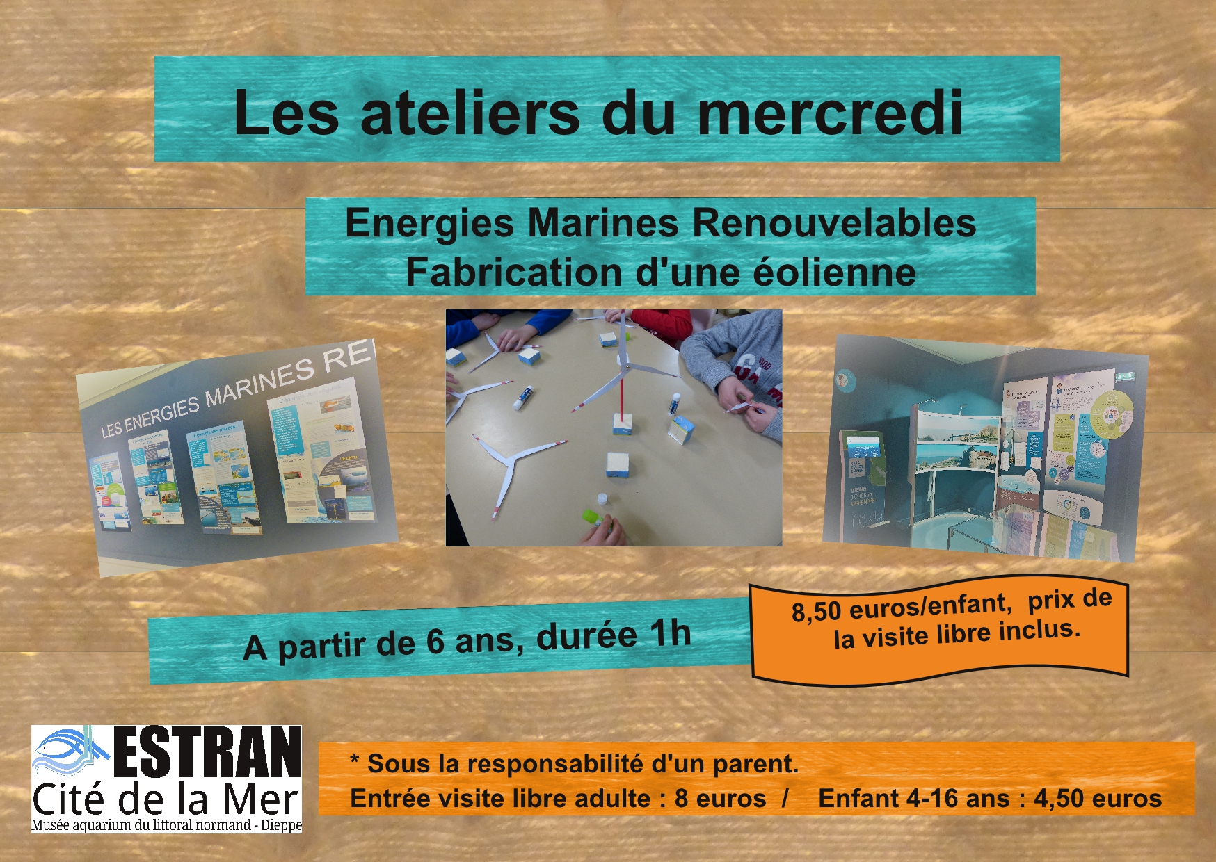 Les ateliers du mercredi "Les Energies Marines Renouvelables" @ ESTRAN - Cité de la Mer | Dieppe | Normandie | France