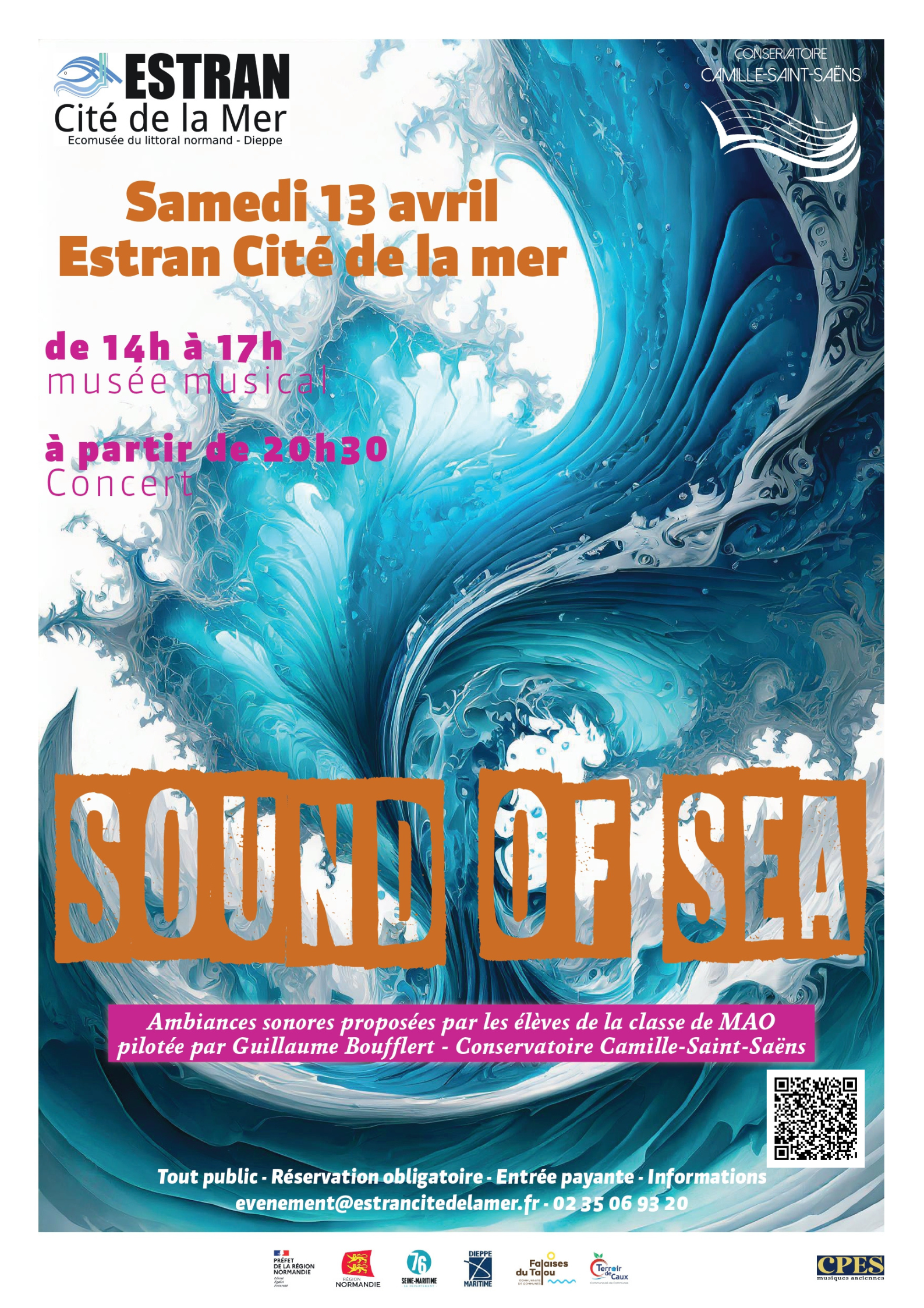 Concert à l'ESTRAN Cité de la Mer avec le Conservatoire Camille Saint-Saëns @ ESTRAN CITE DE LA MER